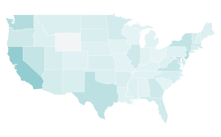 Affinity by region — Korean Series, United States