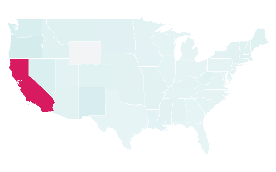 Affinity by region — KQED (TV), United States