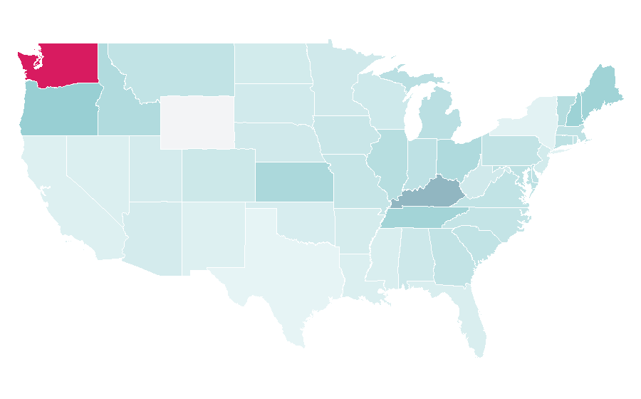 Affinity by region — Krusteaz, United States