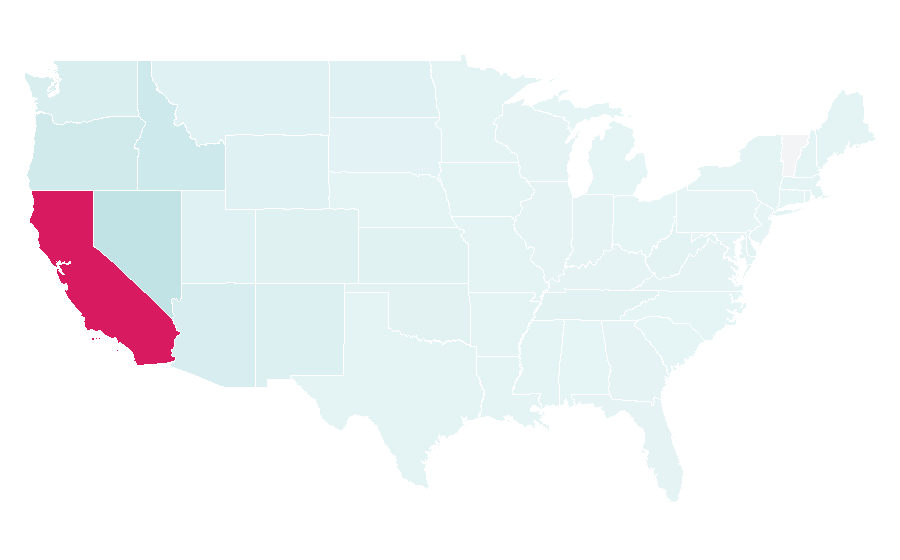 Affinity by region — KTLA, United States