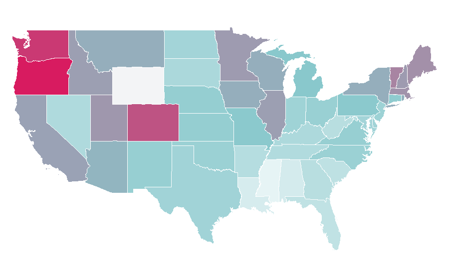Affinity by region — Kumail Nanjiani, United States