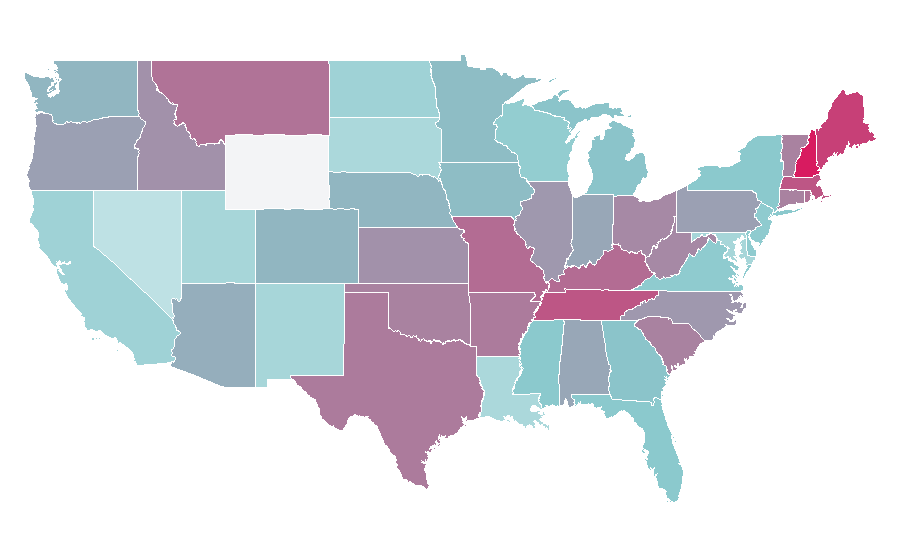 Affinity by region — Kyle Chandler, United States