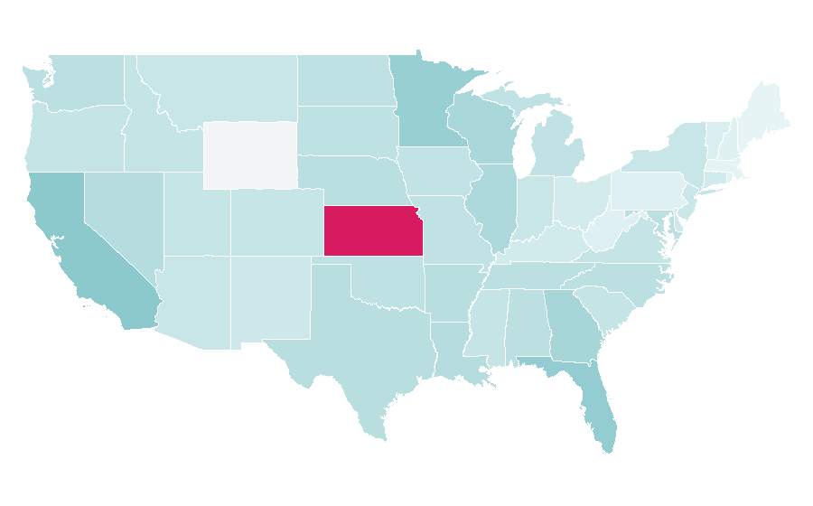 Affinity by region — La Croix Sparkling Water, United States