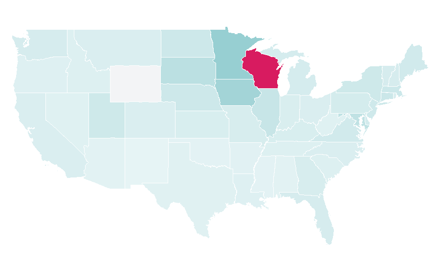 Affinity by region — La Crosse, Wisconsin, United States