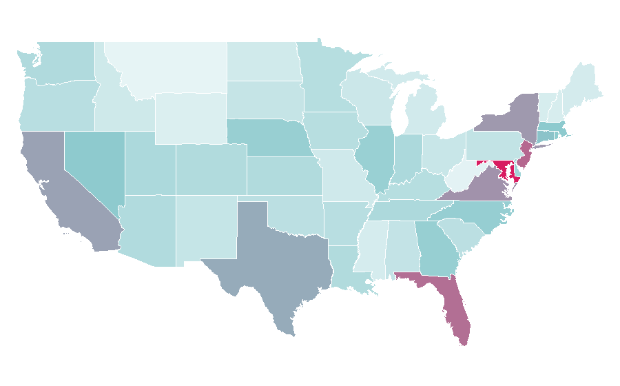 Affinität nach Region — La Liga, USA
