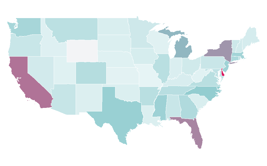 Affinity by region — La Perla (clothing), United States
