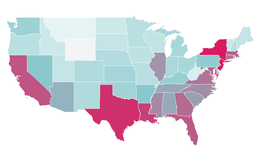 Affinity by region — La Roche-Posay, United States
