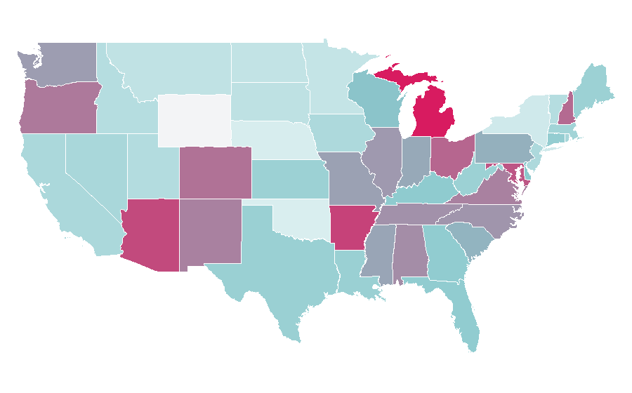 Affinity by region — La-Z-Boy, United States