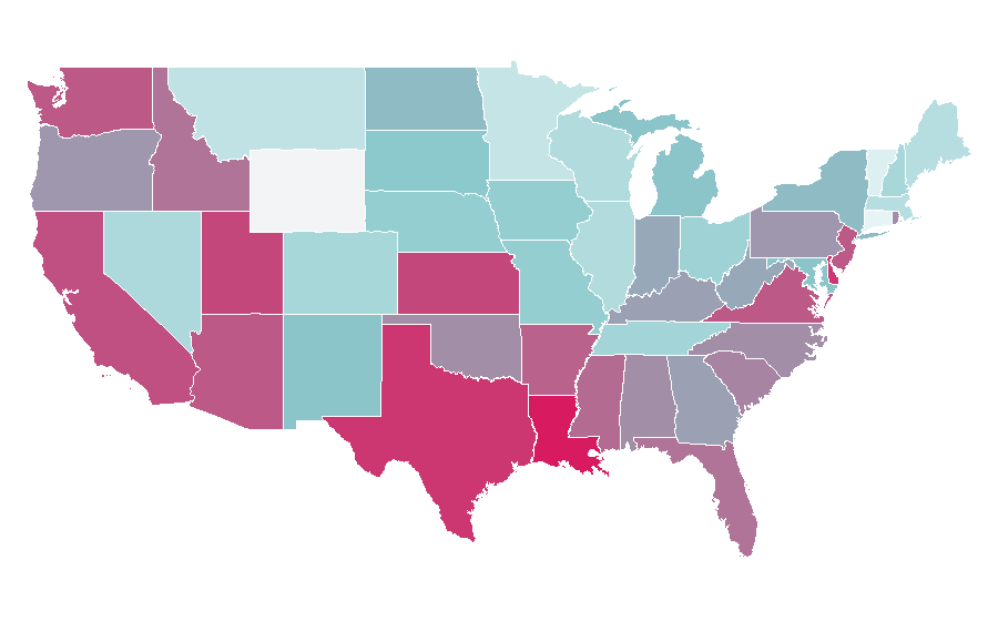 Affinity by region — L.A.B., United States