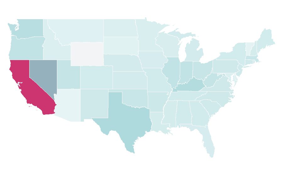 Affinity by region — Labubu, United States