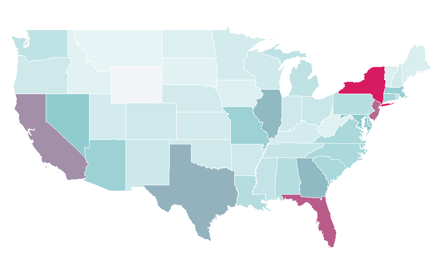 Affinity by region — Lacoste, United States