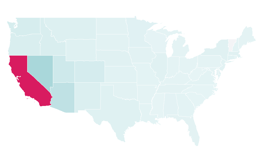 Affinity by region — Laguna Beach, California, United States