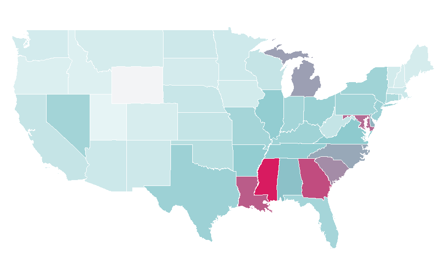 Affinity by region — Laila Ali, United States