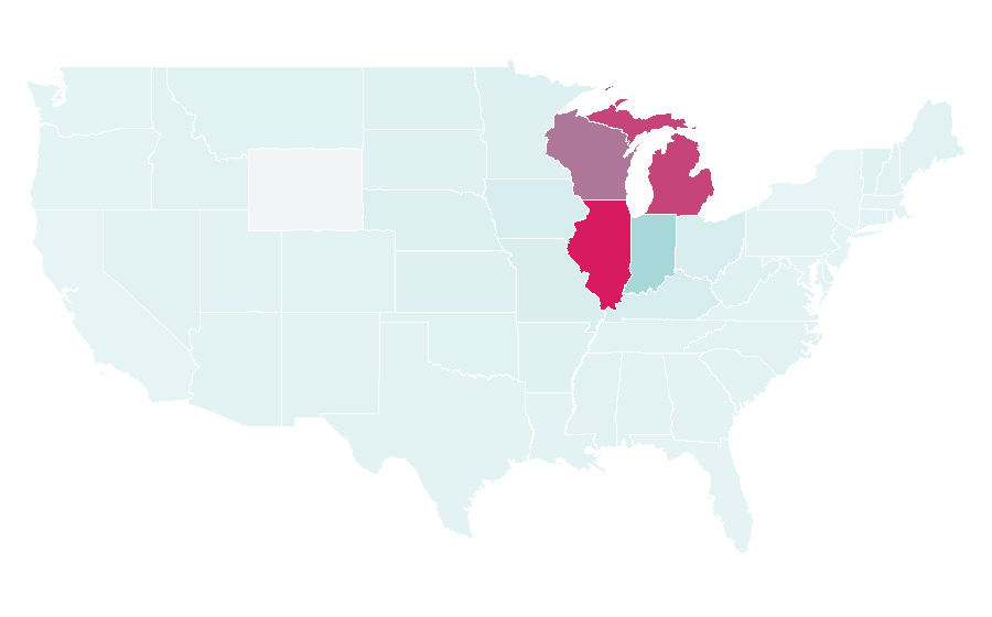 Affinity by region — Lake Michigan, United States