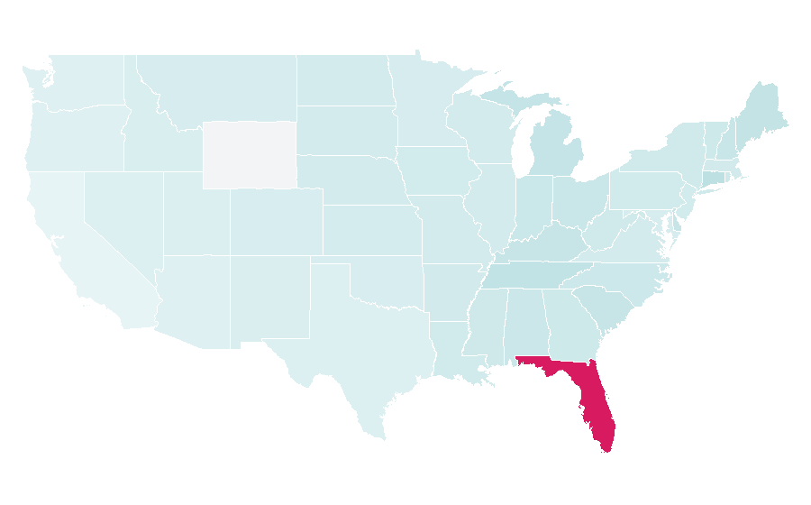 Affinity by region — Lakeland, Florida, United States