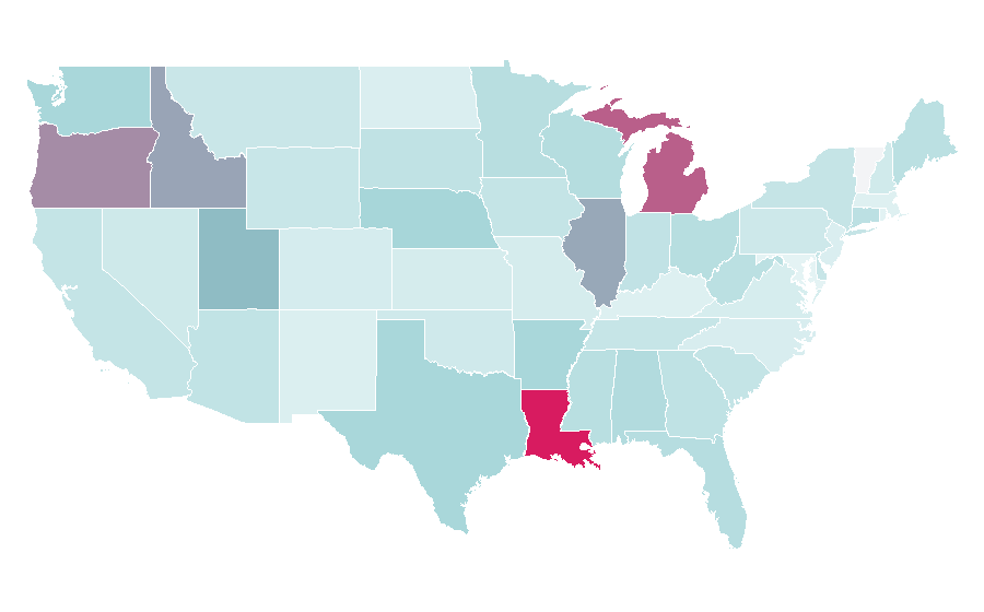 Affinity by region — Lakeview, United States
