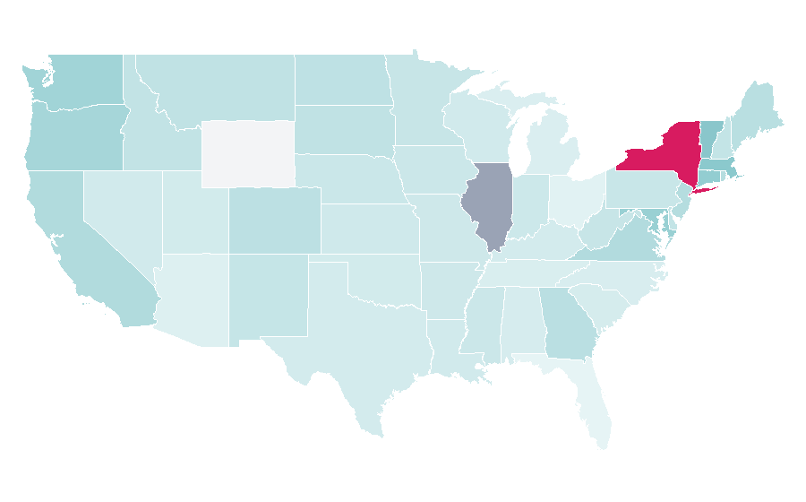Affinity by region — Lambda Legal, United States