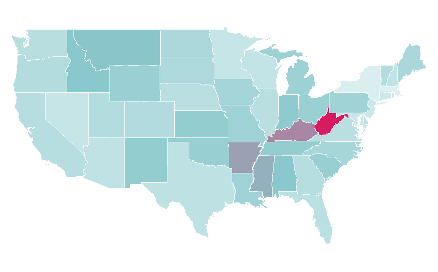 Affinity by region — Laminate flooring, United States