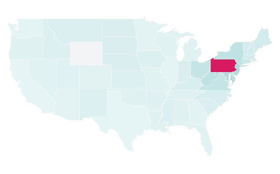 Affinity by region — Lancaster, Pennsylvania, United States
