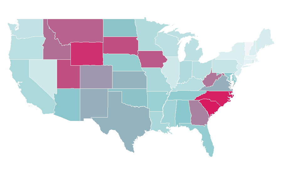Affinity by region — Landfill, United States