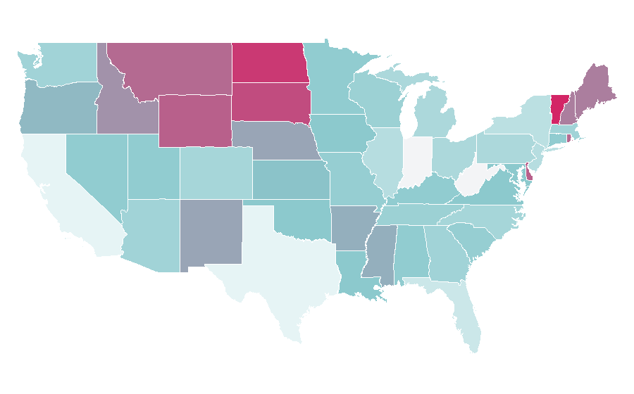 Affinity by region — Language interpretation, United States