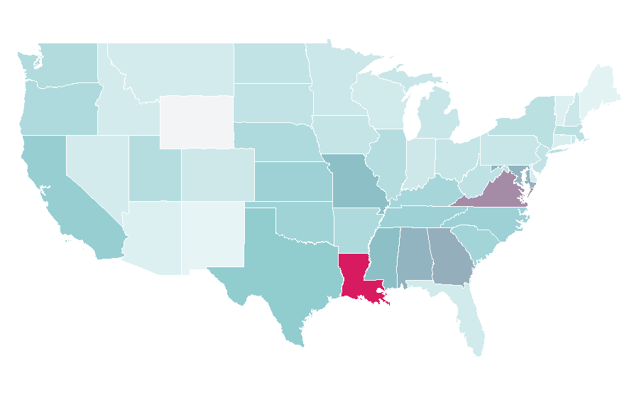 Affinity by region — Lapel pin, United States