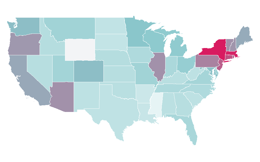 Affinity by region — Larry David, United States