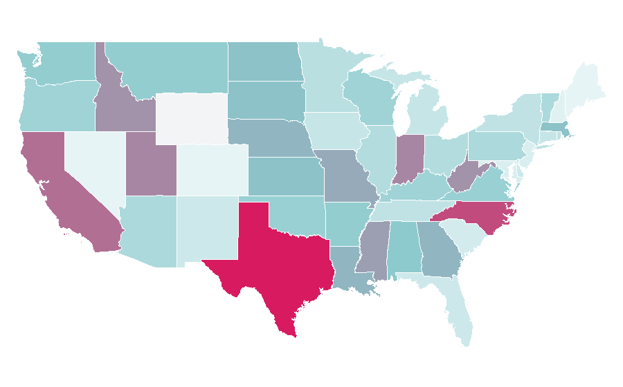 Affinity by region — Larynx, United States