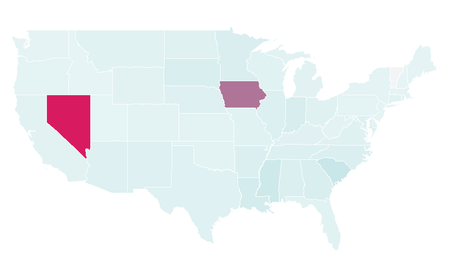 Affinity by region — Las Vegas Aces, United States