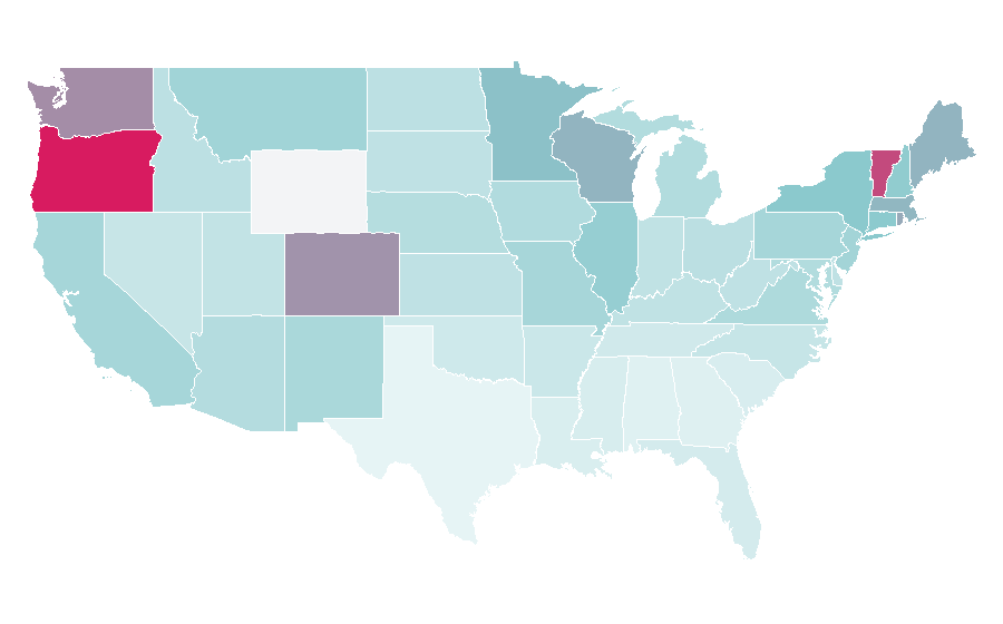 Affinity by region — Last Week Tonight with John Oliver, United States