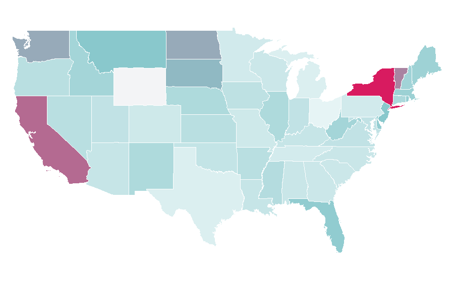 Affinity by region — Latin jazz, United States