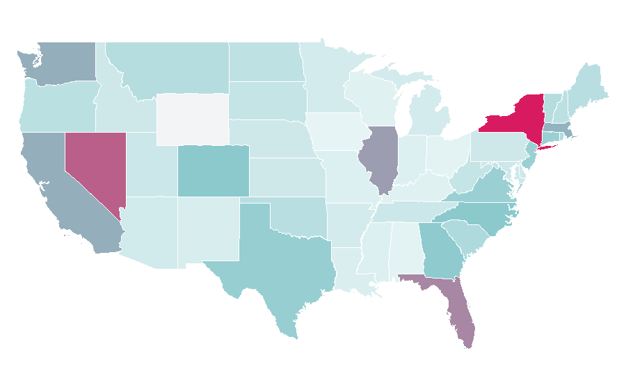 Affinity by region — Latte macchiato, United States