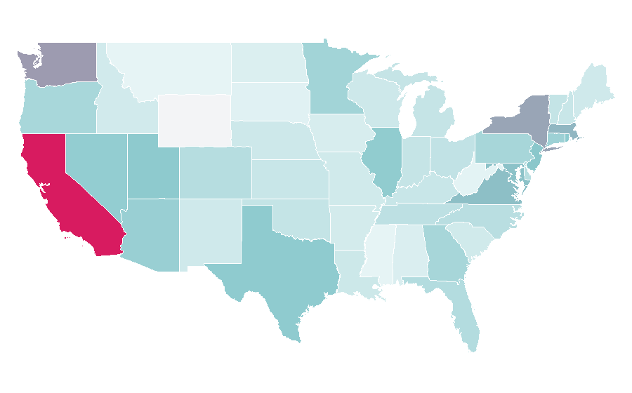 Affinity by region — Laufey, United States