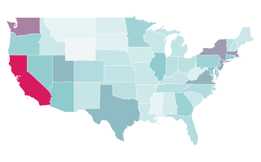 Affinity by region — Laufey, United States