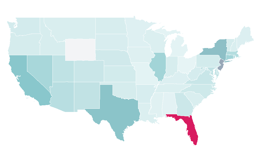 Affinity by region — Laura Pausini, United States