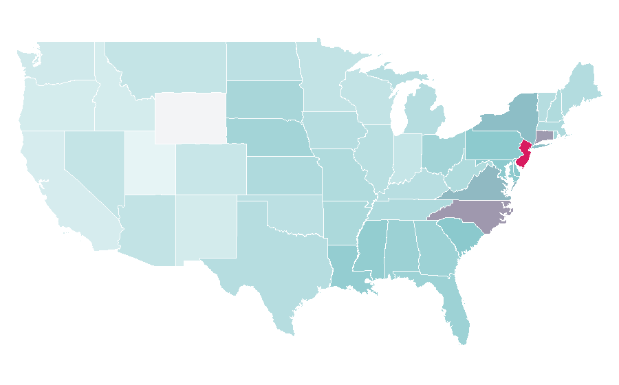 Affinity by region — Lawrence Taylor, United States