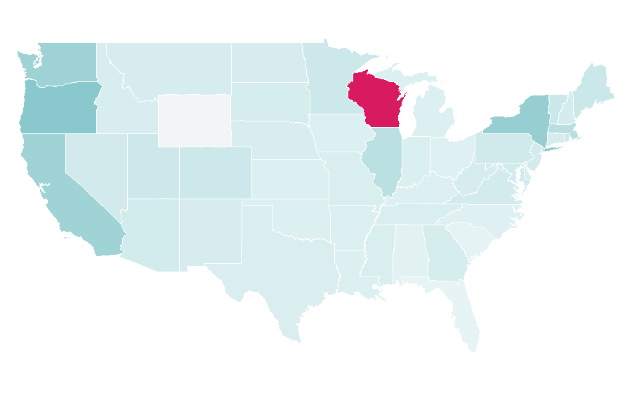 Affinity by region — Lazy Oaf, United States