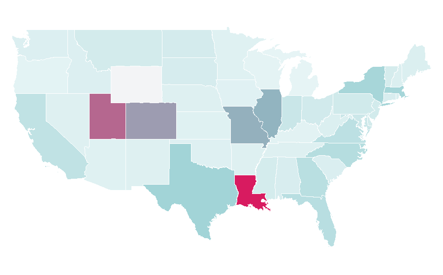 Affinity by region — Le Méridien, United States