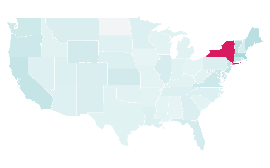 Affinity by region — Le Monde, United States