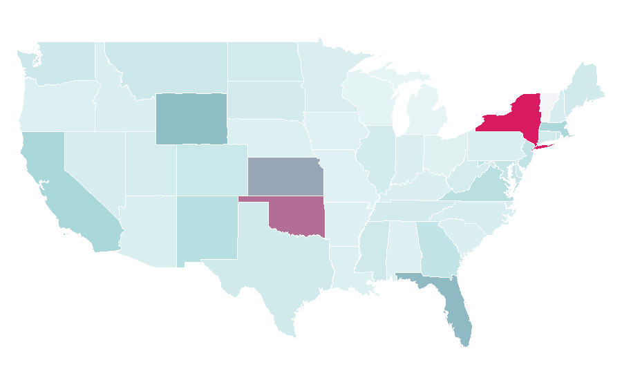 Affinity by region — Le Parisien, United States