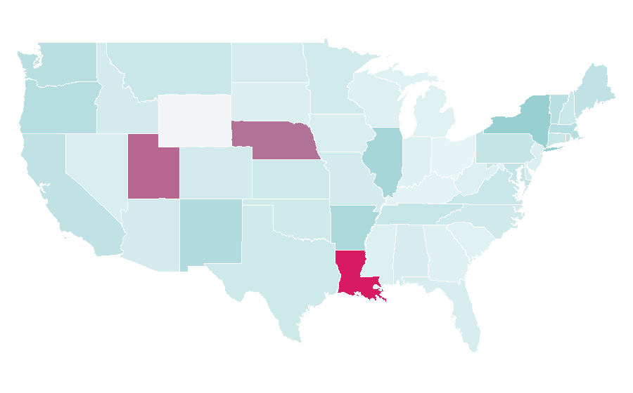 Affinity by region — Lea, United States