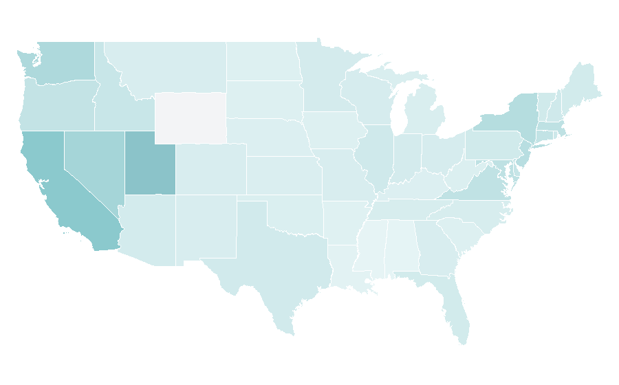 Affinity by region — Lea Salonga, United States