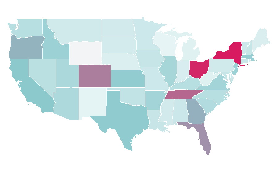 Affinity by region — Lead generation, United States