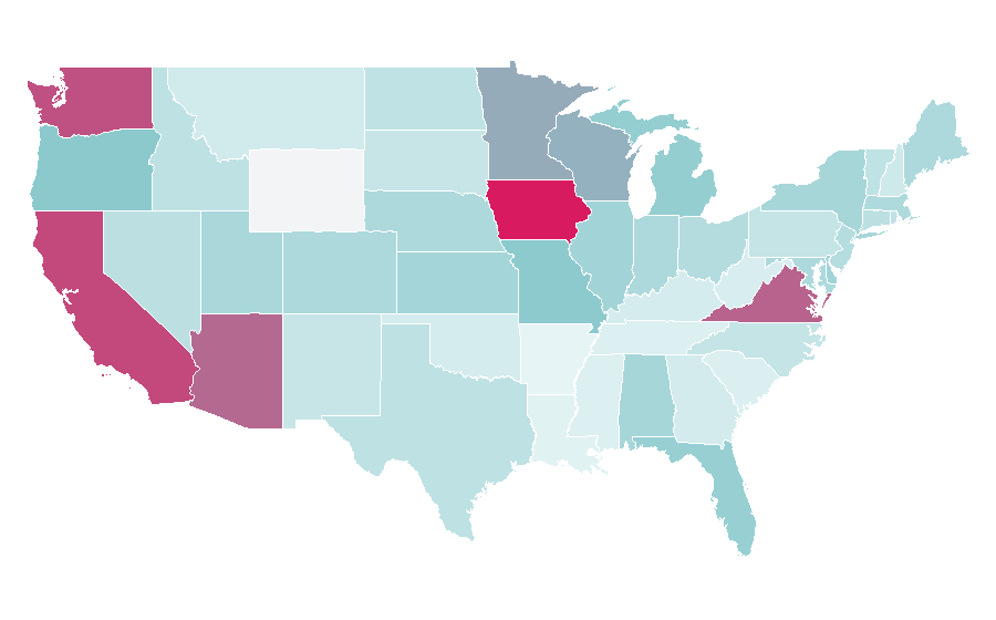 Affinity by region — League Championship Series, United States