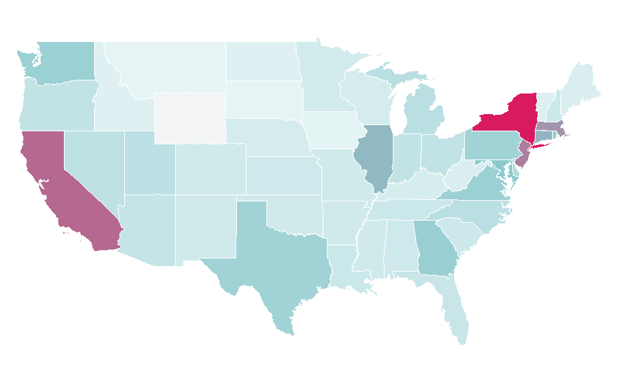 Affinity by region — Leather jacket, United States