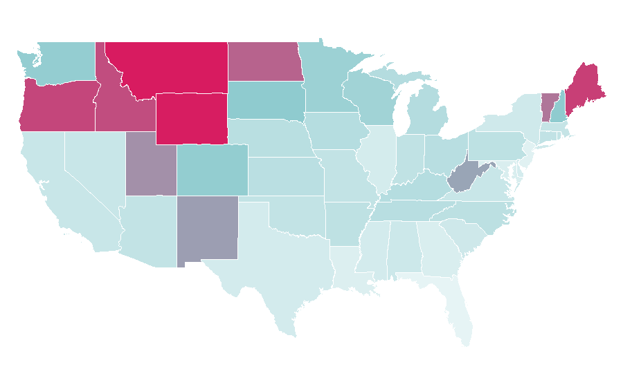 Affinity by region — Leatherman, United States