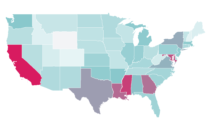 Affinity by region — Lecture, United States