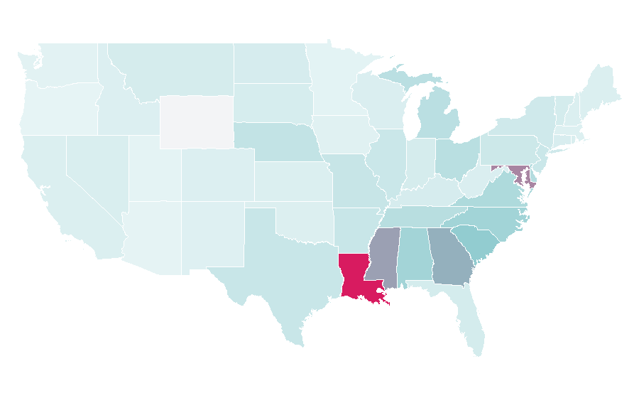 Affinity by region — Ledisi, United States