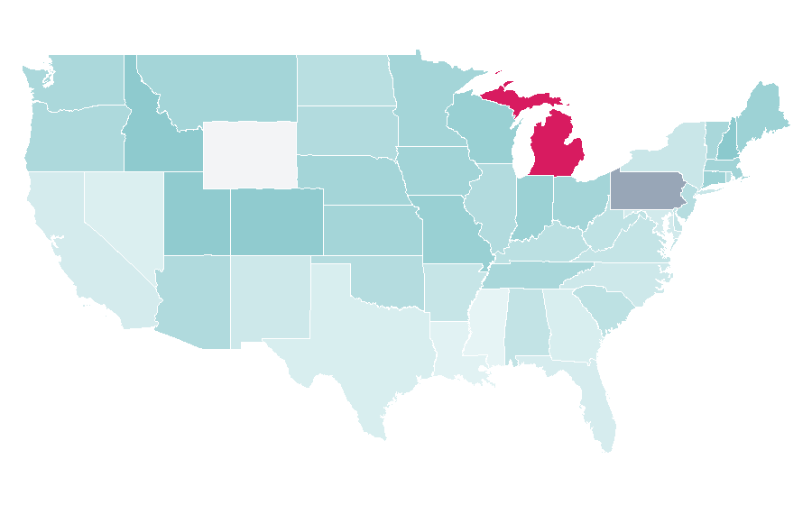 Affinity by region — Lee Iacocca, United States