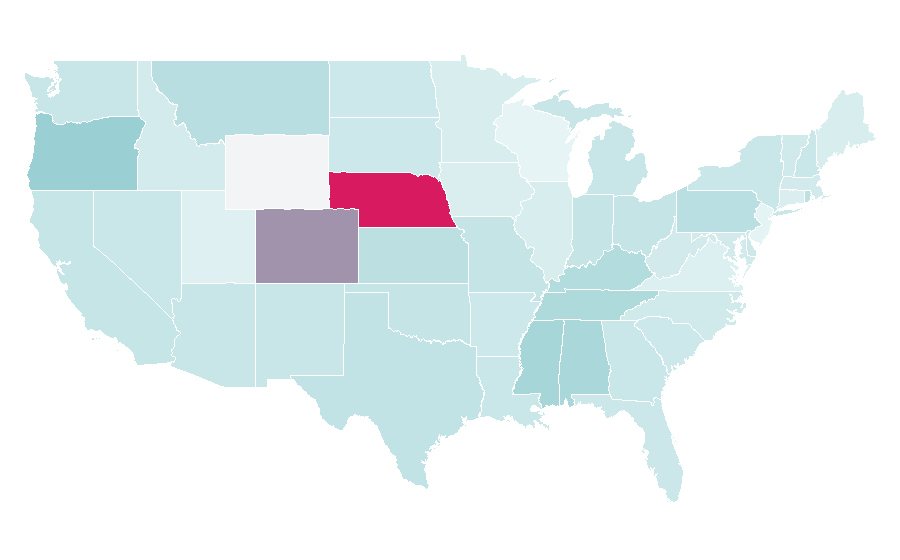 Affinity by region — Legal advice, United States